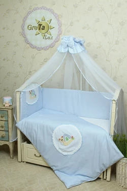 Комплект постельного белья для новорожденных Улитка