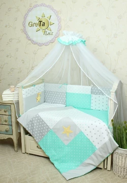 Постельное белье для новорожденных в кроватку Звездное Сияние