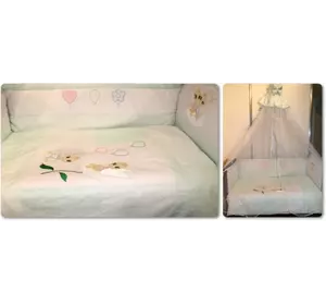Комплект постельного белья для новорожденных “Бусинка”