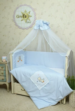 Комплект постельного белья в кроватку Котик