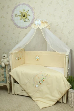 Набор постельного белья в кроватку для новорожденных Радуга