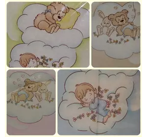 Комплект постельного белья для новорожденных “Облачко”